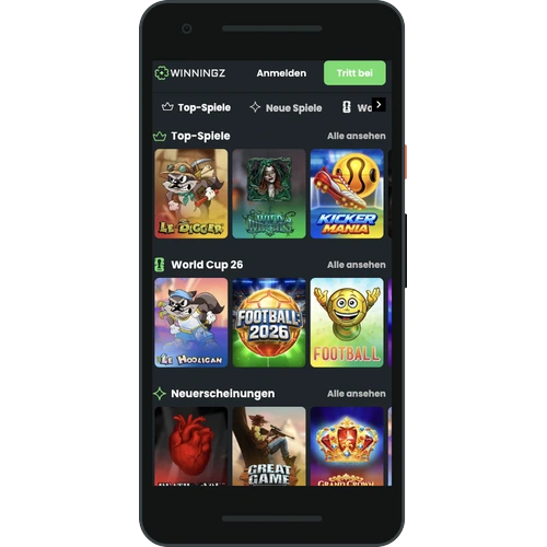Winningz mobil casino